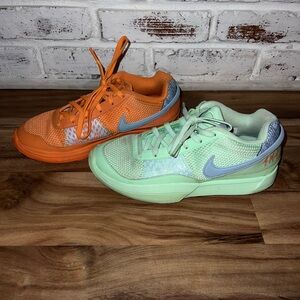 Nike Vibrant Orange and Mint Sneakers
